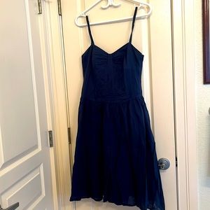 Dark blue summer dress